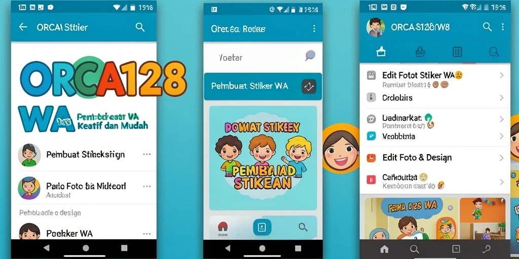 Antarmuka ORCA128 yang user-friendly untuk pembuat stiker.