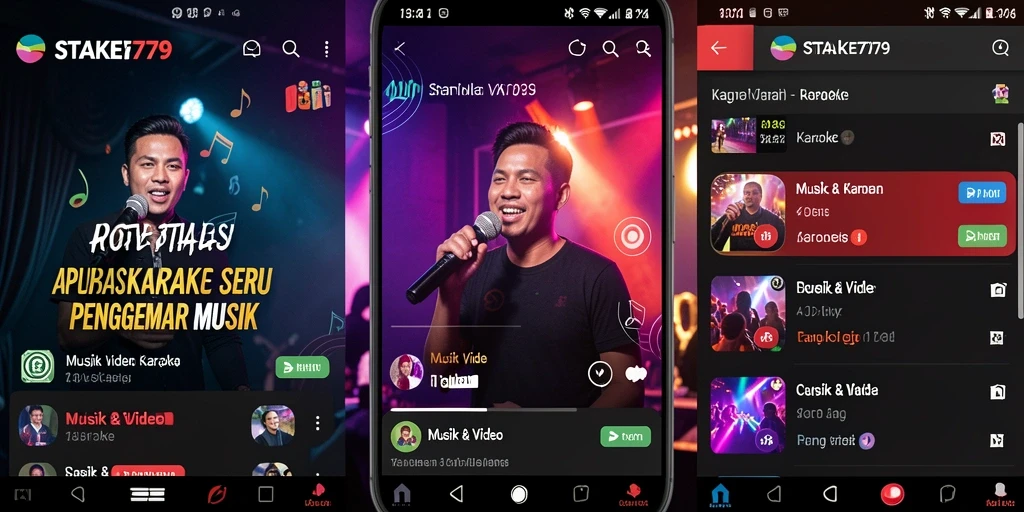 Tampilan antarmuka STAKE779 yang menarik dan fungsional untuk karaoke.