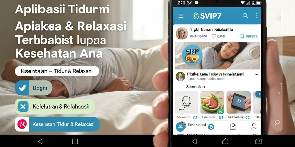 Antarmuka SVIP7 dengan fitur Tidur & Relaksasi yang menenangkan.
